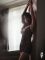 Пеньюар Obsessive Novenes chemise & thong, XS/S, облегающий, прозрачный, со стрепами, стринги в комп