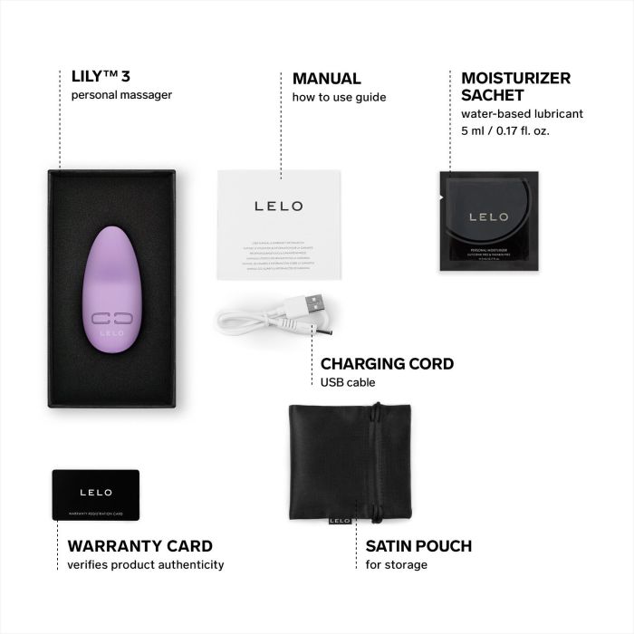 Мини-вибратор для клитора LELO Lily 3 Calm Lavender, 10 режимов, очень мощный