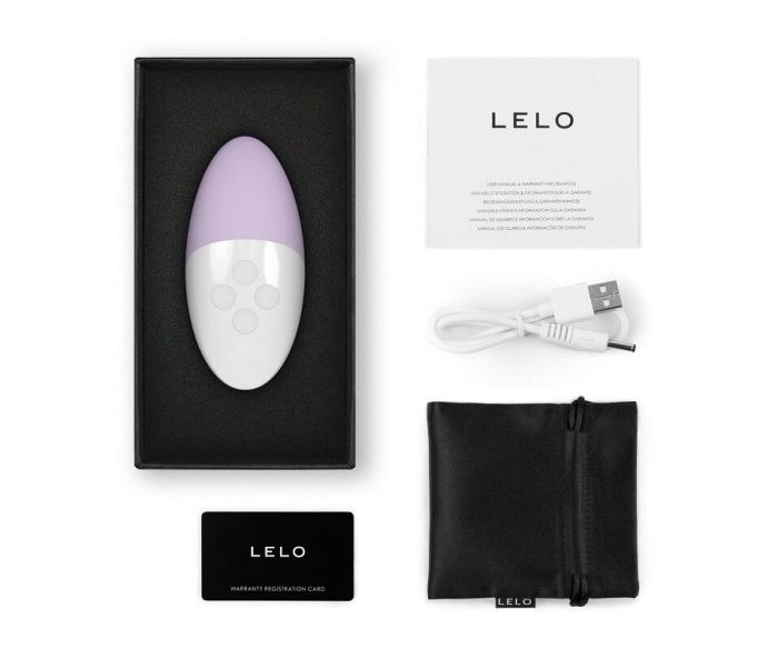 Музыкальный вибратор для клитора LELO SIRI 3 Calm Lavender, вибрации в ритме звуков без смартфона