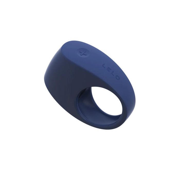 Эрекционное кольцо с вибрацией LELO Tor 3 Base Blue, управление со смартфона