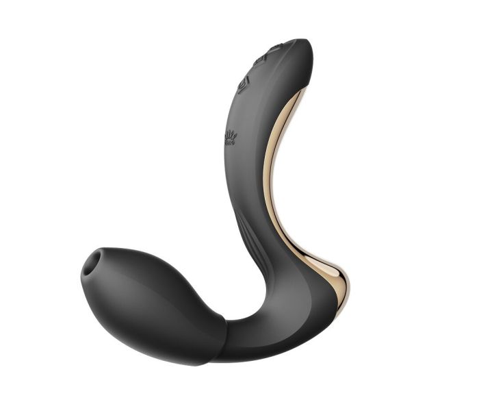 Вибратор-пульсатор с вакуумной насадкой Zalo – Talis G-Spot PulseWave Vibrator Obsidian Black