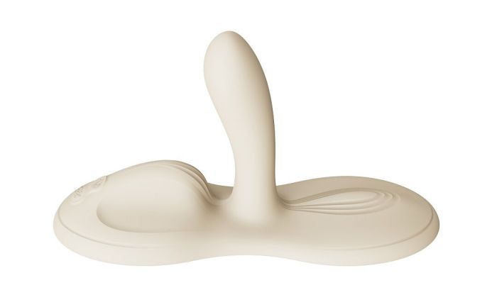 Sit-on-top смарт-вибратор Zalo – Flora Smart Vibrating Pad Ivory White, 9 моторов