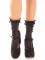 Носочки ажурные с рюшами Leg Avenue Mini Bow Lace Anklet Black