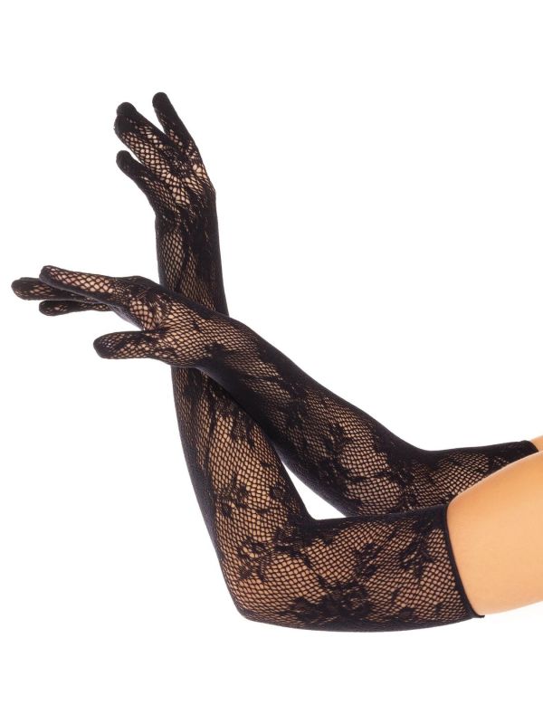 Митенки Leg Avenue Lace Opera Length Gloves Black