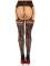 Чулки Leg Avenue French Rose Backseam Garter Belt Stockings Black One Size