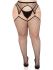 Чулки Leg Avenue Stokings with O-ring Attached Garter Belt Black 1X/2X
