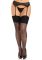 Чулки Leg Avenue Wide Top Rhinestone Sheer Stockings Black One Size