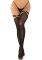 Чулки Leg Avenue Thigh highs with garter top Black One Size