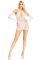 Мини-платье Leg Avenue Mini dress and matching gloves White One Size