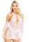 Мини-платье Leg Avenue Mini dress and matching gloves White One Size