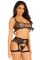 Комплект Leg Avenue Top and garter harness Black One Size