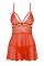 Бэби-долл Obsessive 838-BAB-3 babydoll & thong red L/XL