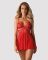 Бэби-долл Obsessive 838-BAB-3 babydoll & thong red 2XL/3XL
