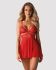 Бэби-долл Obsessive 838-BAB-3 babydoll & thong red 2XL/3XL