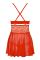 Бэби-долл Obsessive 838-BAB-3 babydoll & thong red 2XL/3XL