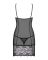 (SALE) Сорочка Obsessive Alluria chemise & thong L/XL