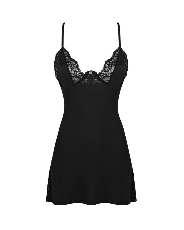Сорочка Obsessive Bellastia chemise & thong XS/S