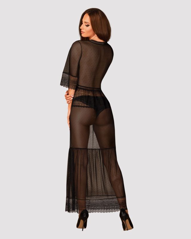 (SALE) Пеньюар Obsessive Estiqua peignoir M/L