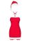 Сорочка Obsessive Kissmas chemise red S/M