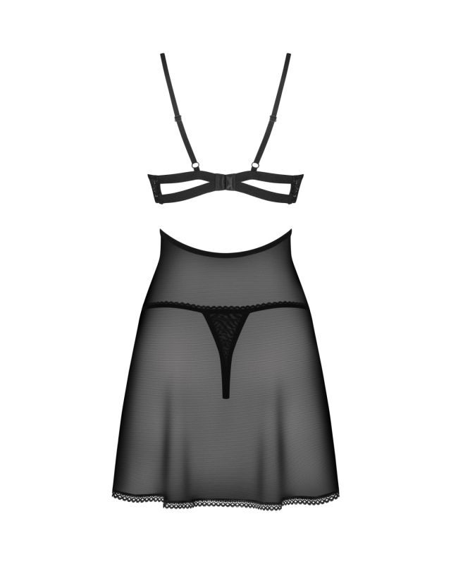 Бэби-долл Obsessive Nutris babydoll & thong XL/2XL