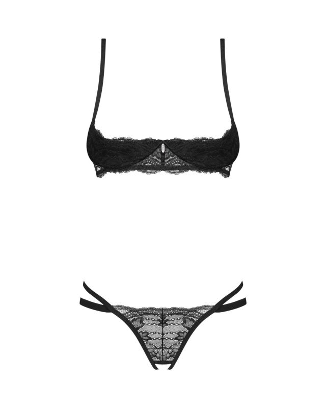Комплект Obsessive Nutris 2-pcs crotchless set M/L