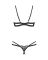 Комплект Obsessive Nutris 2-pcs crotchless set M/L