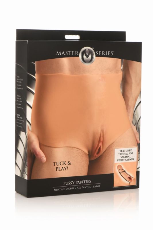 Накладная вагина Master Series Silicone Vagina + Butt Panties - Large