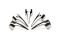 Набор колец с когтями Master Series Five-Piece Sensation Claw Rings - Silver