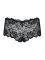 (SALE) Кружевные трусики-шортики Obsessive Idillia shorties black L/XL