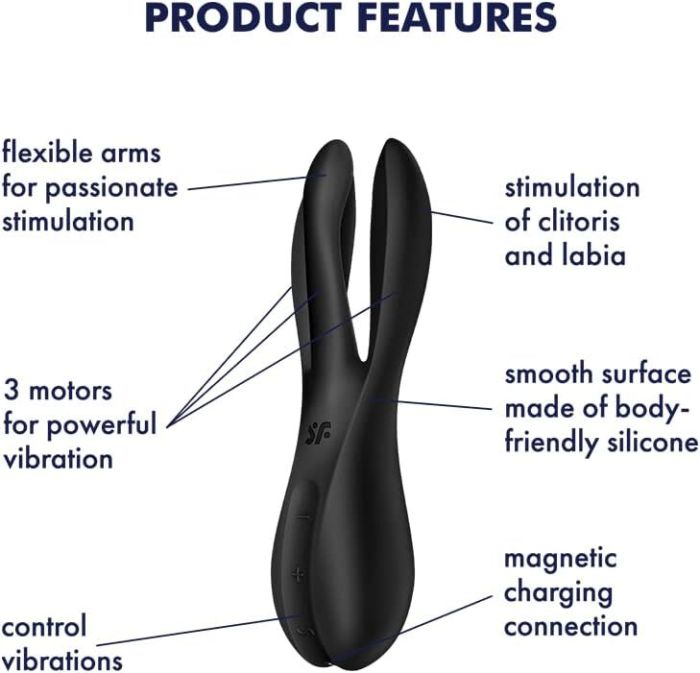 Клиторальный вибратор Satisfyer Threesome 2 Black