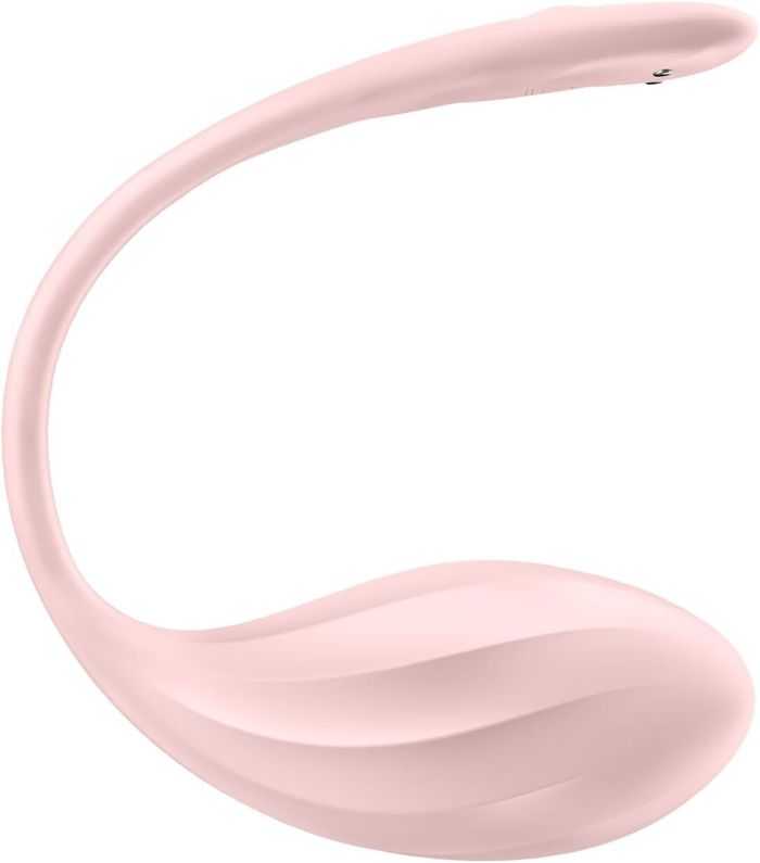 Виброяйцо Satisfyer Ribbed Petal Connect App Rose