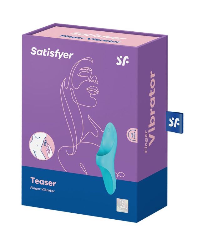 Вибратор на палец Satisfyer Teaser Light Blue